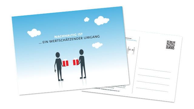 Postkarte Wertschätzender Umgang